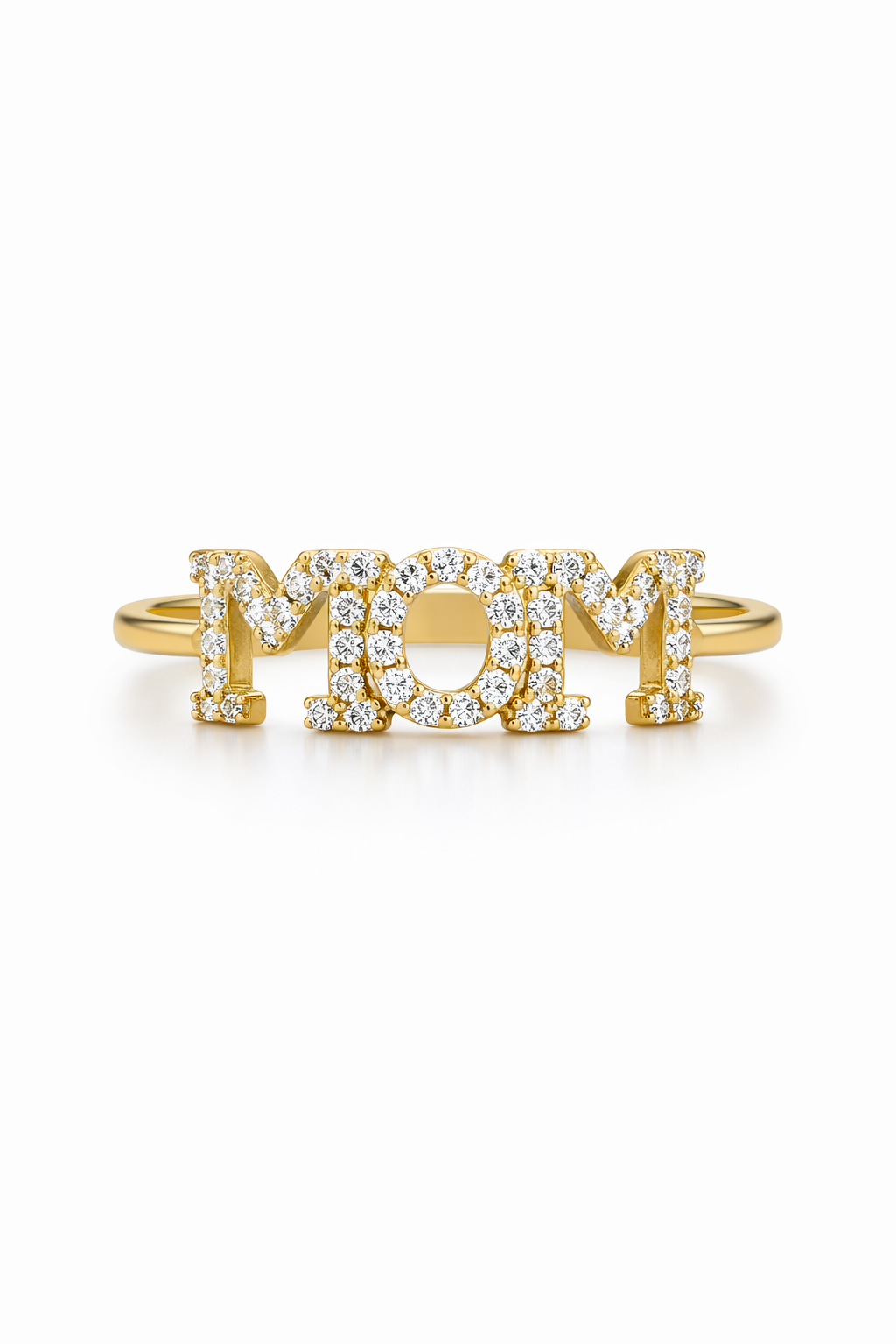 14K BEAUTIFUL CZ FILLED MOM RING – 7 – JY Jewelry Wholesale