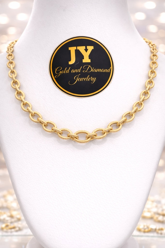 14K NEVADO DELICATE PAPER CLIP NECKLACE – 18" – JY Jewelry Wholesale