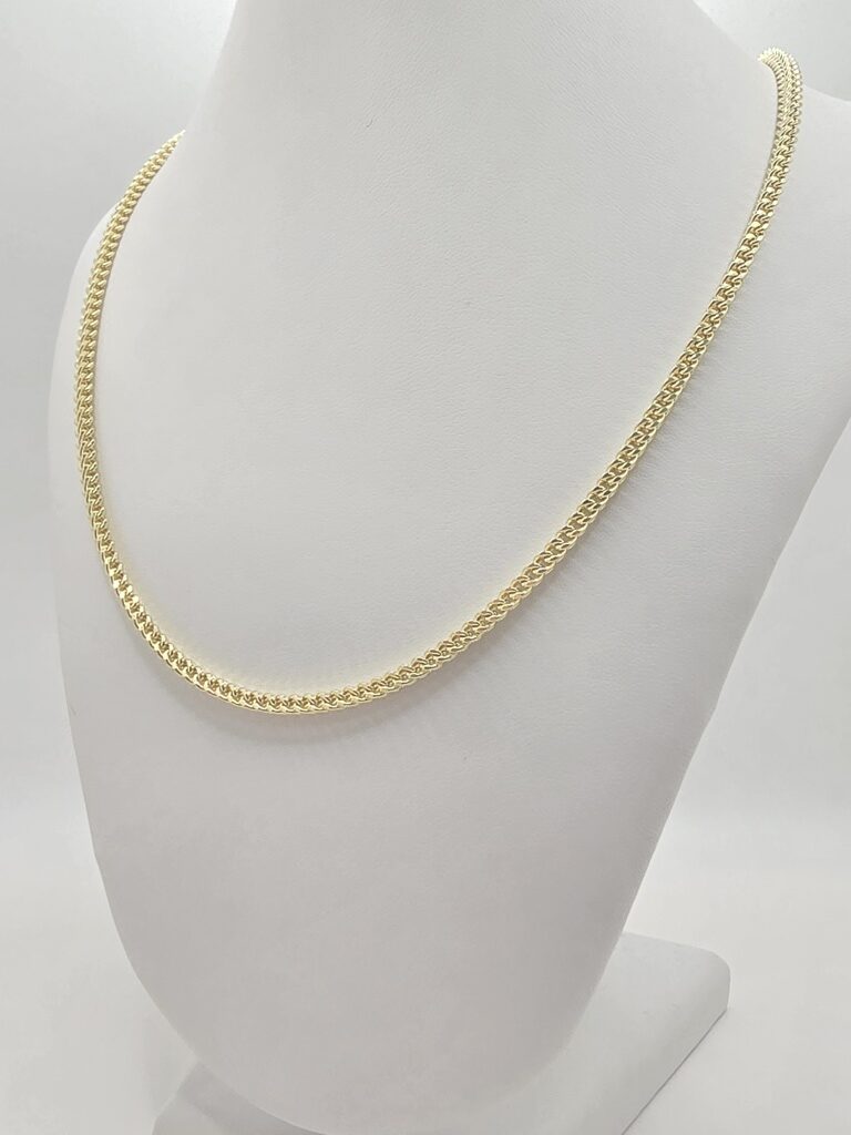 14K HOLLOW FRANCO CHAIN – 20" 3.5MM – JY Jewelry Wholesale