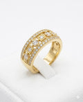 14K MODERN CZ DETAIL RING RING – 7 – JY Jewelry Wholesale