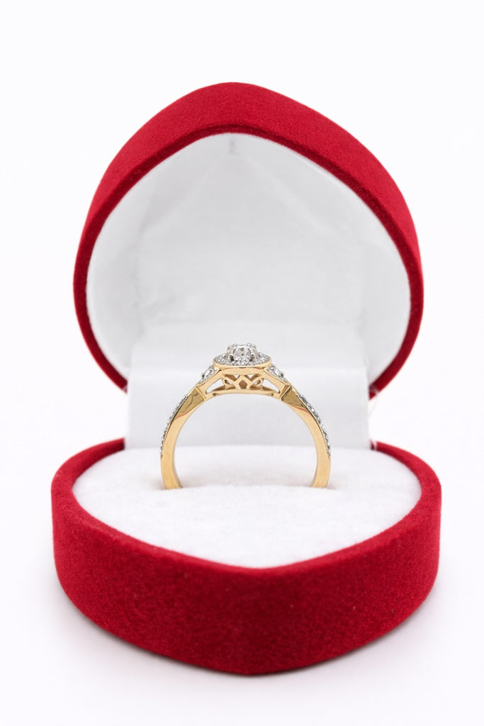 10K DELICATE OVAL DIAMOND PROMISE RING – 7 – JY Jewelry Wholesale