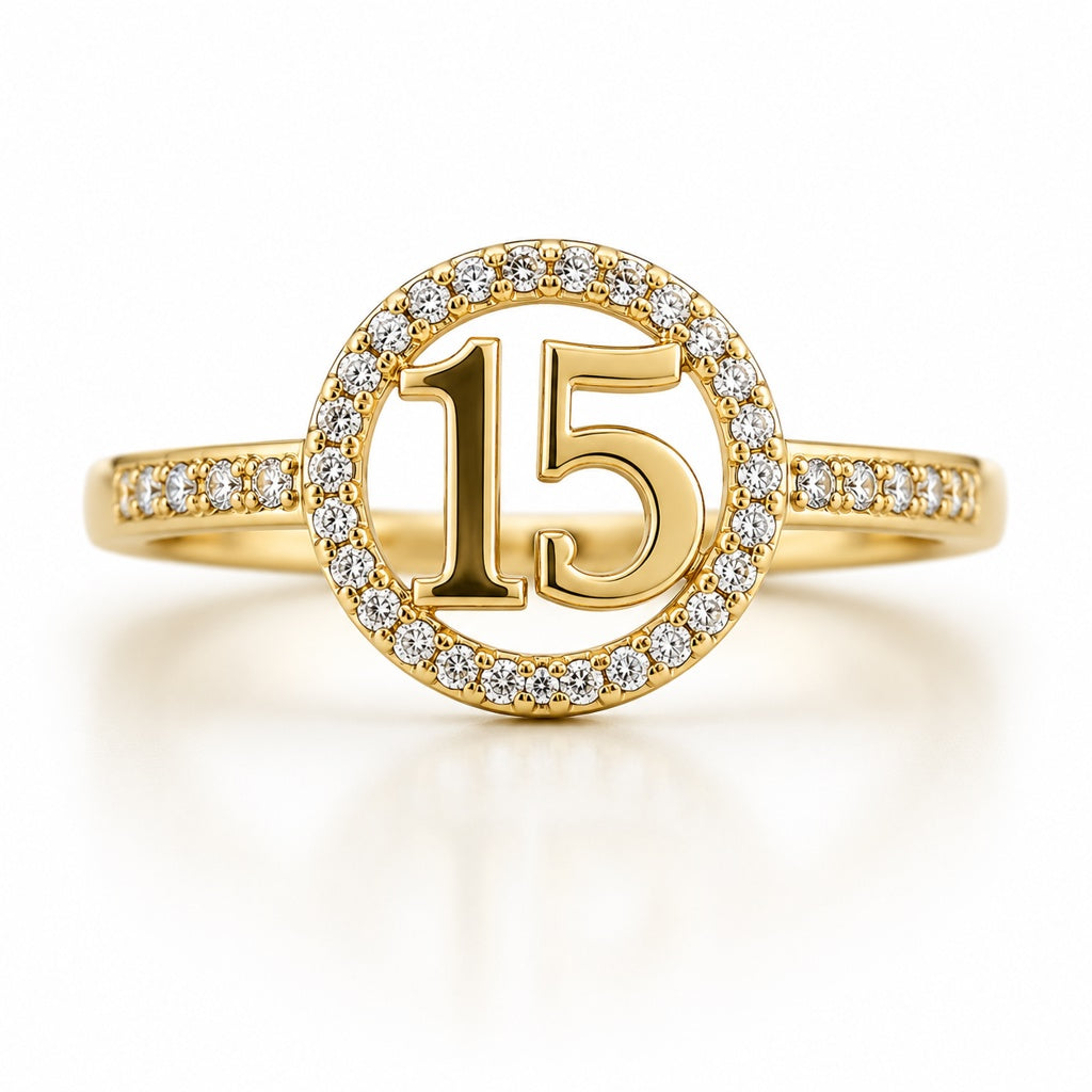 14K ROUND FIFTEEN DELICATE RING – 7 – JY Jewelry Wholesale