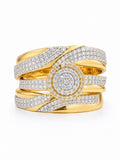 14K DIAMOND ENGAGEMENT TRIO SET RING – 7-11 – JY Jewelry Wholesale