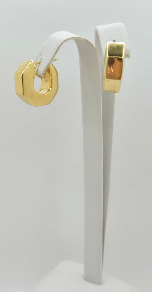 10K MODERN HEXAGON STYLE HOOPS EARRINGS – JY Jewelry Wholesale