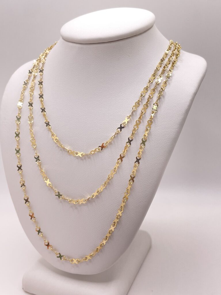 10K FIGURE EIGHT LINK CHAIN – 16" 2.5MM – JY Jewelry Wholesale