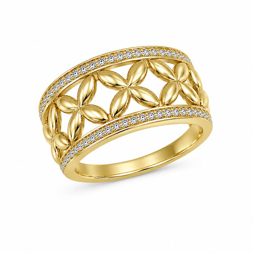 10K ABSTRACT RING – 8 – JY Jewelry Wholesale