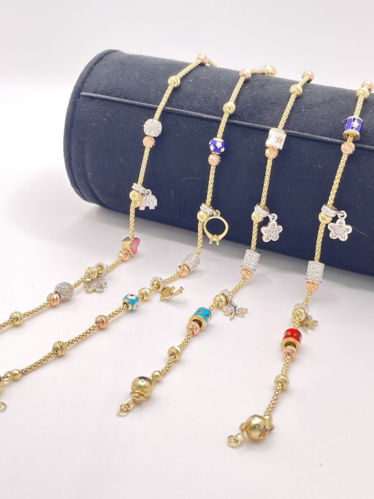 10K MINI PANDO BRACELET – 8" – JY Jewelry Wholesale