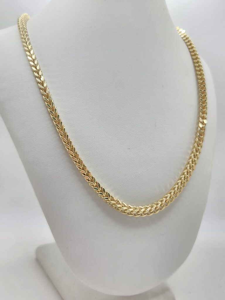 10K HOLLOW FRANCO CHAIN – 22" 4.5MM – JY Jewelry Wholesale