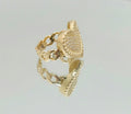 10K ELEGANT CZ HEART RING – 7 & 8 – JY Jewelry Wholesale