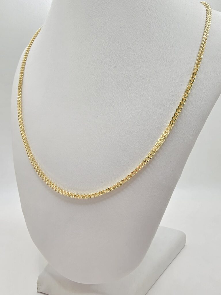 10K HOLLOW FRANCO CHAIN – 26" 3MM – JY Jewelry Wholesale