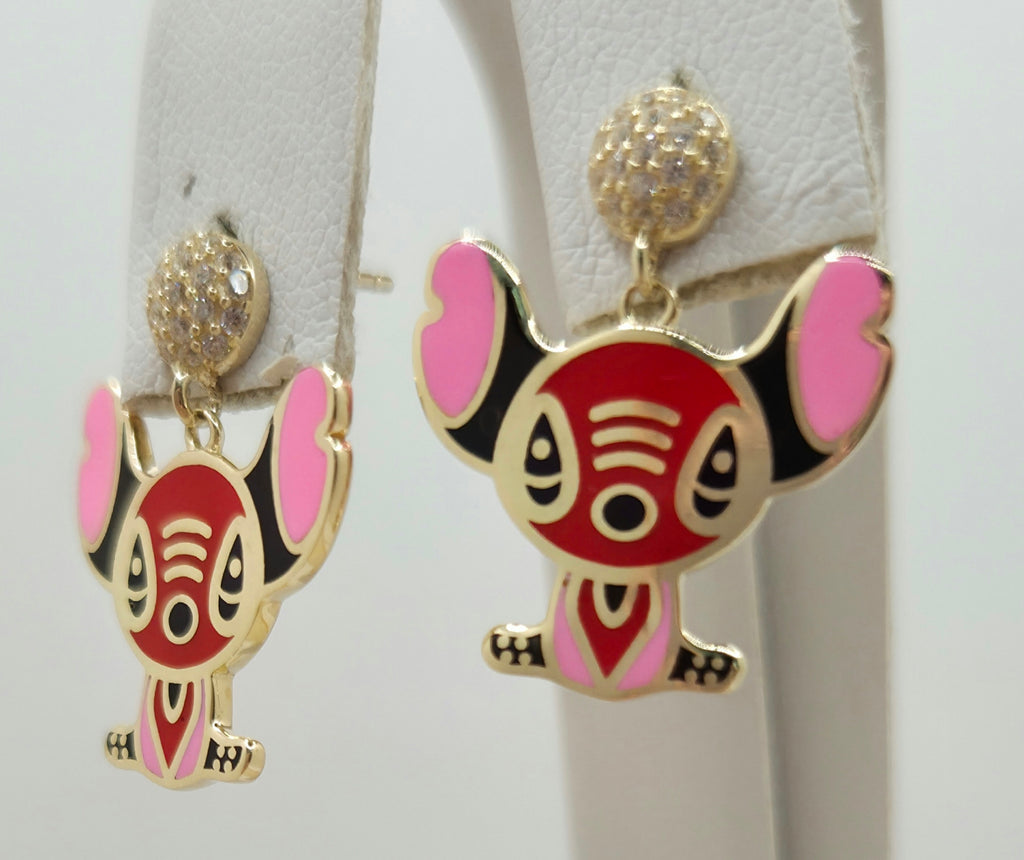 10K RED FLAT STITCH STYLE EARRINGS – JY Jewelry Wholesale
