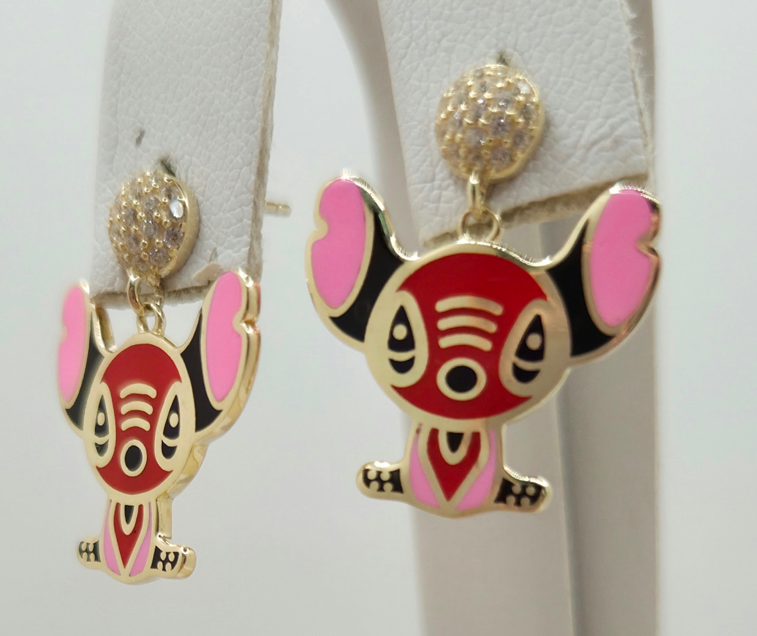 10K RED FLAT STITCH STYLE EARRINGS – JY Jewelry Wholesale