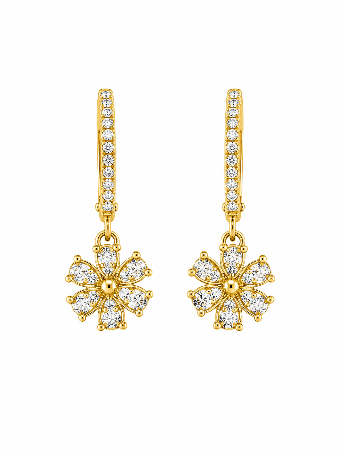 14K DIAMOND DELICATE EARRINGS Size – JY Jewelry Wholesale