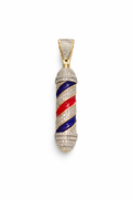 10K NATURAL DIAMOND ID BARBER PENDANT – JY Jewelry Wholesale