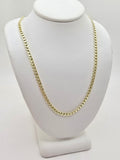 14K HOLLOW CUBAN CURB FLAT CHAIN – 16" 3MM – JY Jewelry Wholesale