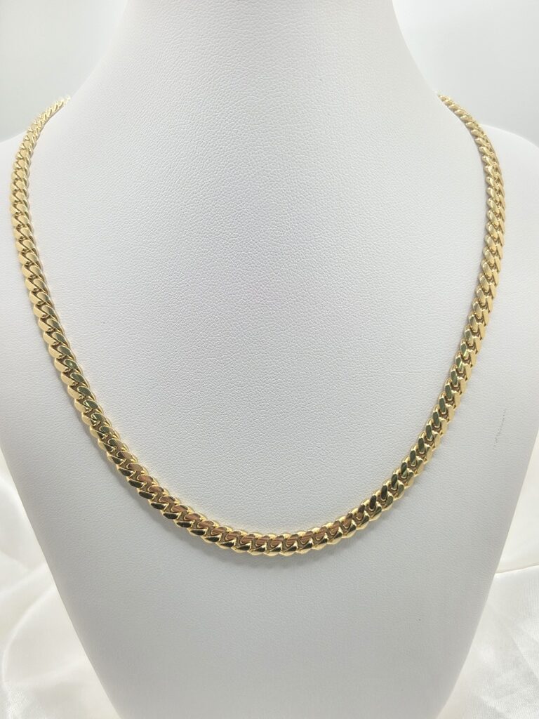 10K SOLID MIAMI CUBAN CHAIN CZ LOCK – 16" 3MM – JY Jewelry Wholesale