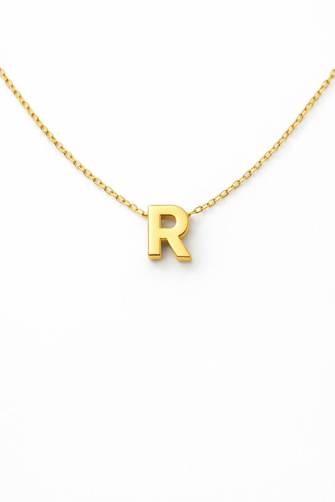 10K CHAIN ??WITH LETTER "R" PENDANT – 18 – JY Jewelry Wholesale