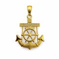 14K GOLDEN ANCHOR PENDANT – SMALL – JY Jewelry Wholesale