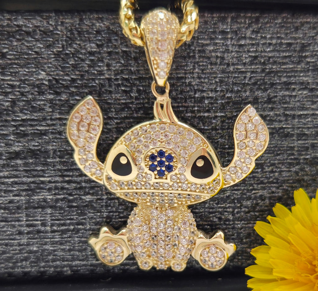 10K WHITE CZ STITCH PENDANT – JY Jewelry Wholesale