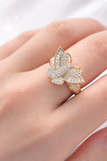 10K BAGUETTE DETAILS BUTTERFLY RING – 7 – JY Jewelry Wholesale