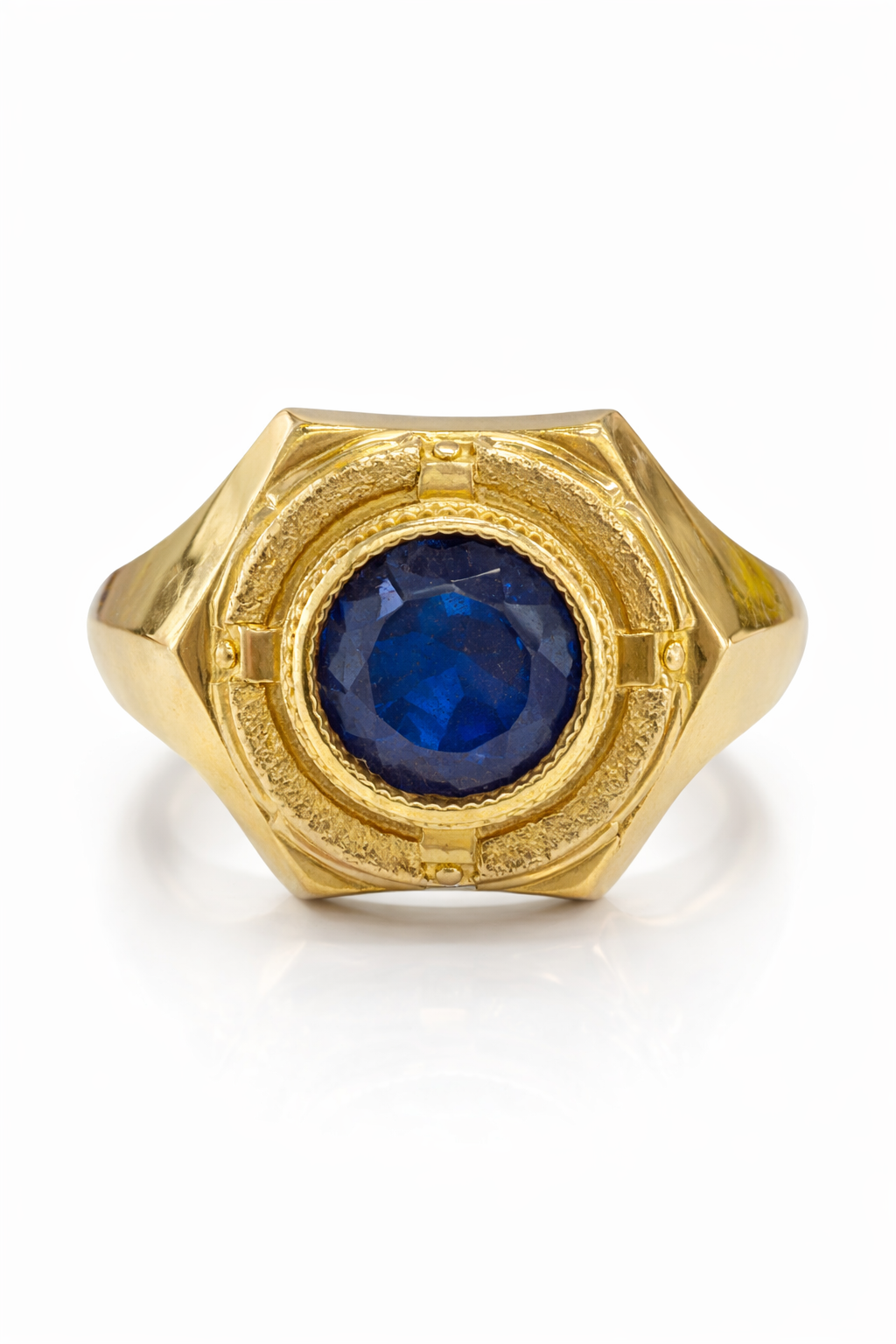 10K ONE BLUE STONE RING – 11.5 – JY Jewelry Wholesale