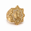 14K STAR SHAPE CHINO LINK FRAME SAN LAZARO RING – 13 – JY Jewelry Wholesale