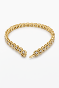 14K YELLOW GOLD ROUND STYLE DIAMOND TENNIS BRACELET – 7.5MM 7" – JY Jewelry Wholesale
