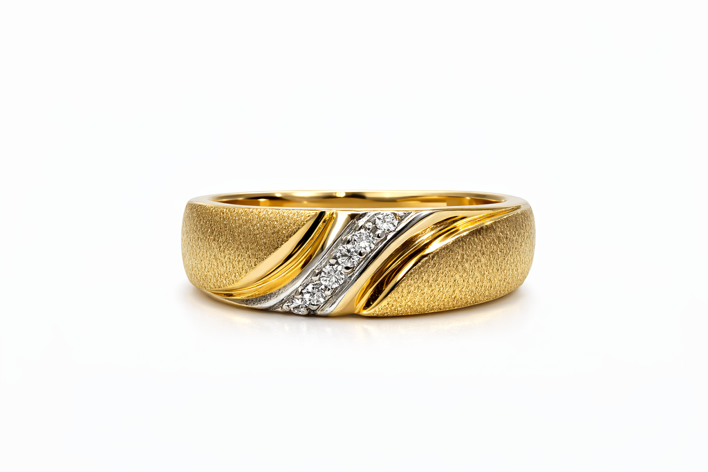 14K ELEGANT DIAMOND WOMAN'S WEDDING BAND RING – 6.5 – JY Jewelry Wholesale
