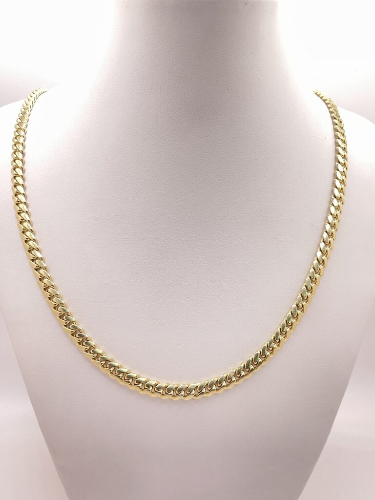 10K SOLID MIAMI CUBAN CHAIN – 24" 5MM – JY Jewelry Wholesale