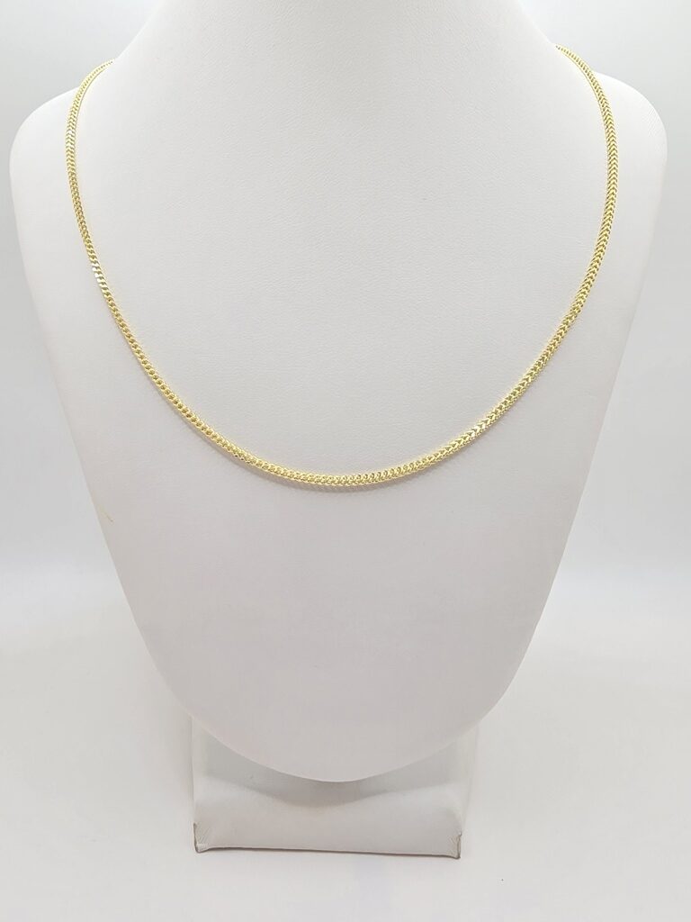 10K HOLLOW FRANCO CHAIN – 20" 2MM – JY Jewelry Wholesale