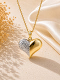 10K TWO TONE DIAMOND CUT DETAIL HEART PENDANT – JY Jewelry Wholesale