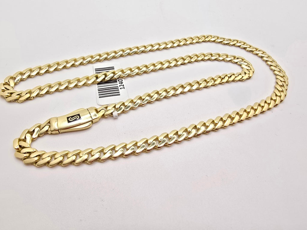 10K PLAIN CERTIFIED MONACO CHAIN – 5MM 22" – JY Jewelry Wholesale