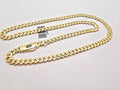 10K PLAIN CERTIFIED MONACO CHAIN – 5MM 22" – JY Jewelry Wholesale