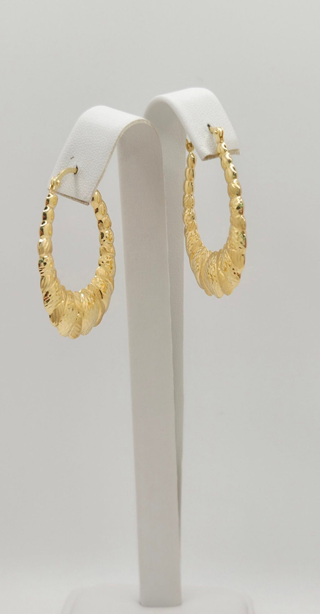 10K VINTAGE SHRIMP DESIGN HOOPS EARRINGS – JY Jewelry Wholesale