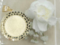 10K NUGGET FRAME ROUND MEMORIAL PENDANT – JY Jewelry Wholesale