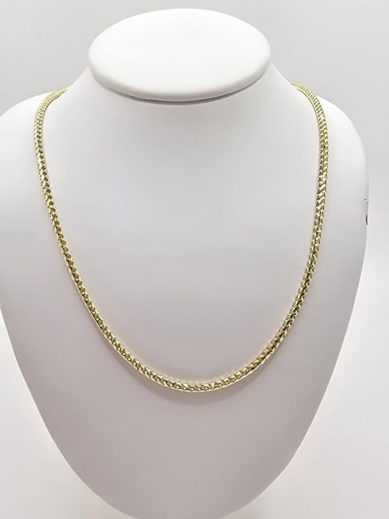 10K SOLID FRANCO CHAIN – 26" 2.5MM – JY Jewelry Wholesale