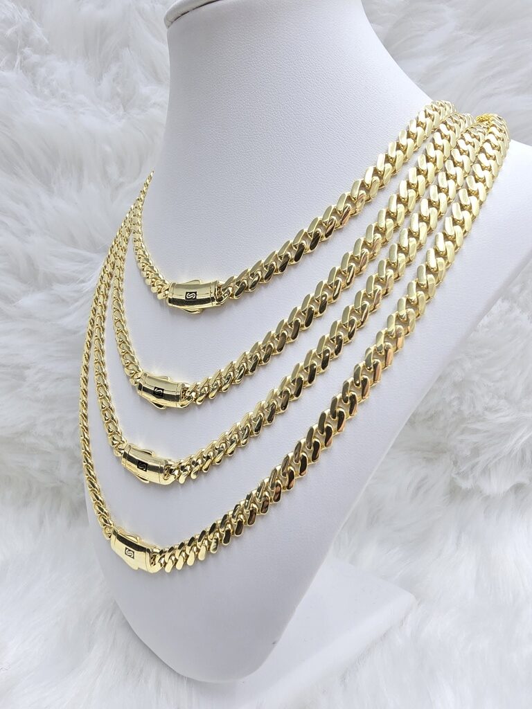 10K CERTIFIED PLAIN MONACO CHAIN 6.5MM 22" 18.4GRS – JY Jewelry Wholesale