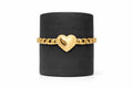 14K SMALL HEART GREEK DESIGN FRAME CHINO LINK STYLE BRACELET – 8" 5MM – JY Jewelry Wholesale