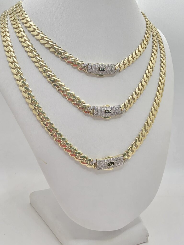 10K CERTIFIED MONACO CHAIN ??CZ CLOSURE – 24" 6.5MM – JY Jewelry Wholesale