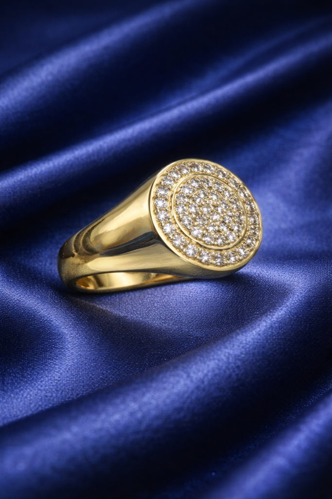 10K MODERN CZ ROUND RING – 10.5-11 – JY Jewelry Wholesale
