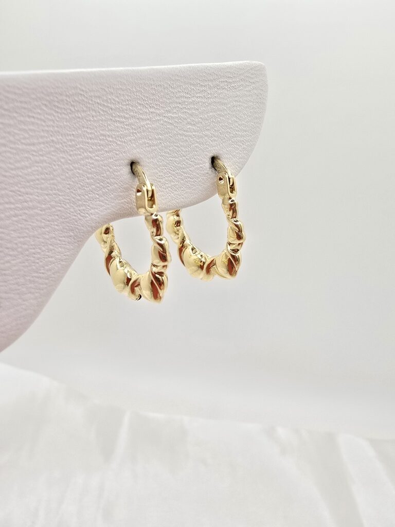 14K SMALL HEARTS HOOPS EARRINGS – JY Jewelry Wholesale