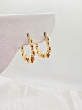 14K SMALL HEARTS HOOPS EARRINGS – JY Jewelry Wholesale