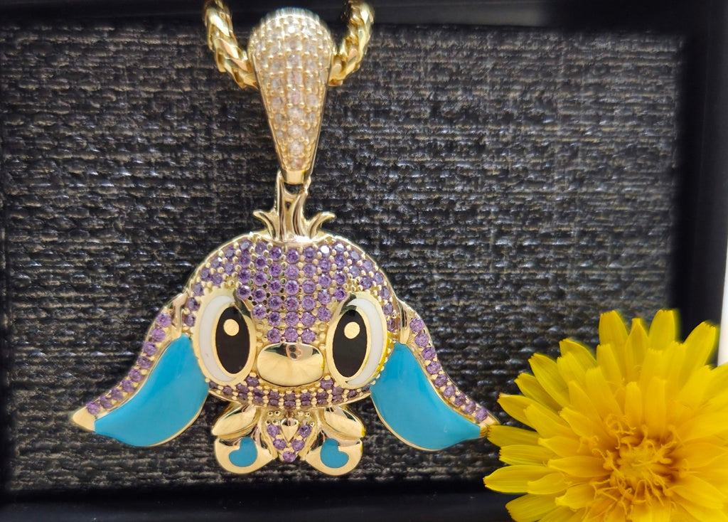 10K CZ PURPLE STITCH PENDANT – JY Jewelry Wholesale