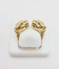10K EXOTIC TWO TIGER HEAD RING – 9 – JY Jewelry Wholesale