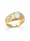 10K NATURAL MOONSTONE & DIAMOND RING – 10 – JY Jewelry Wholesale