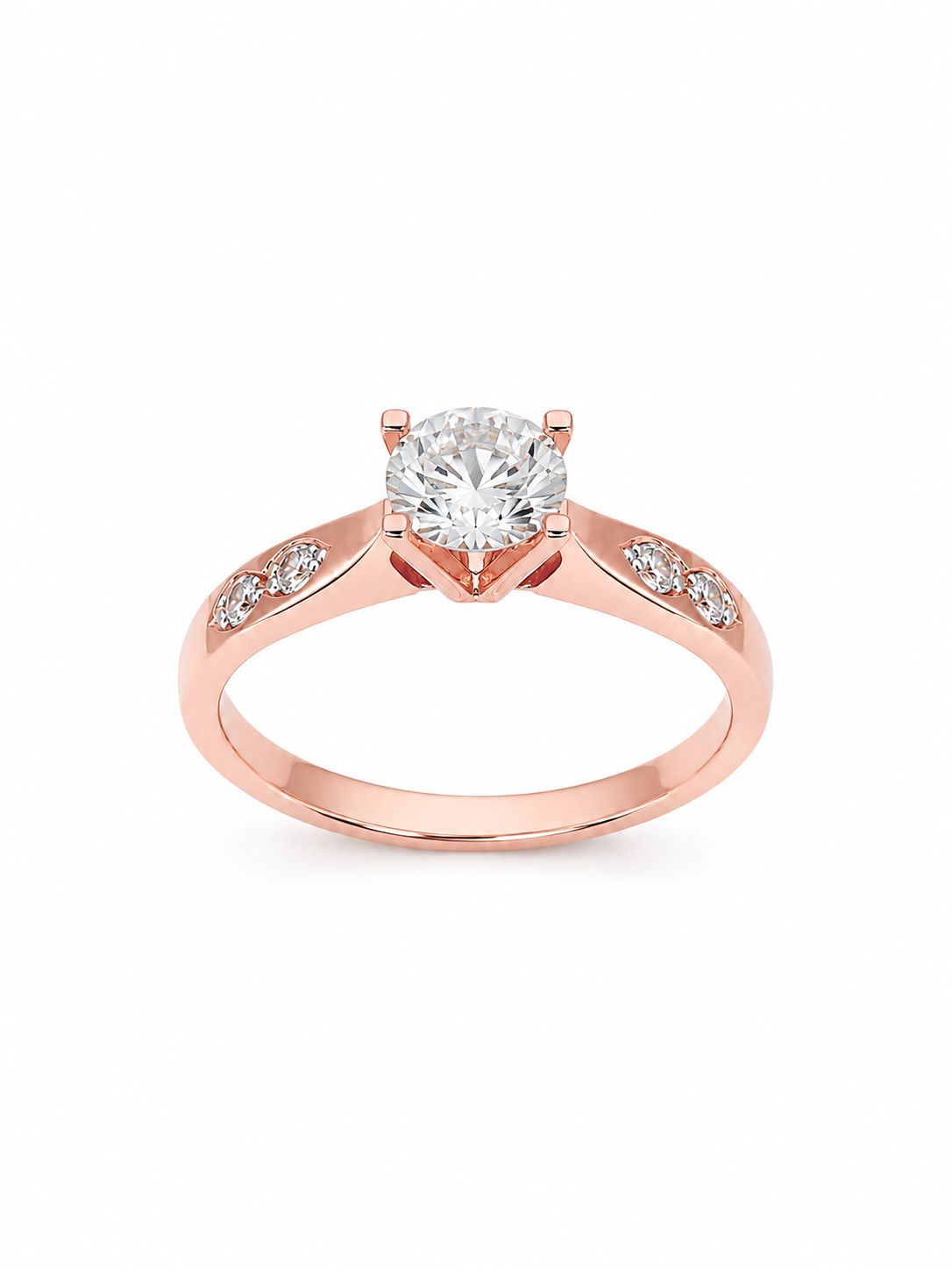 10K ROSEGOLD ENGAGEMENT RING – 9 – JY Jewelry Wholesale