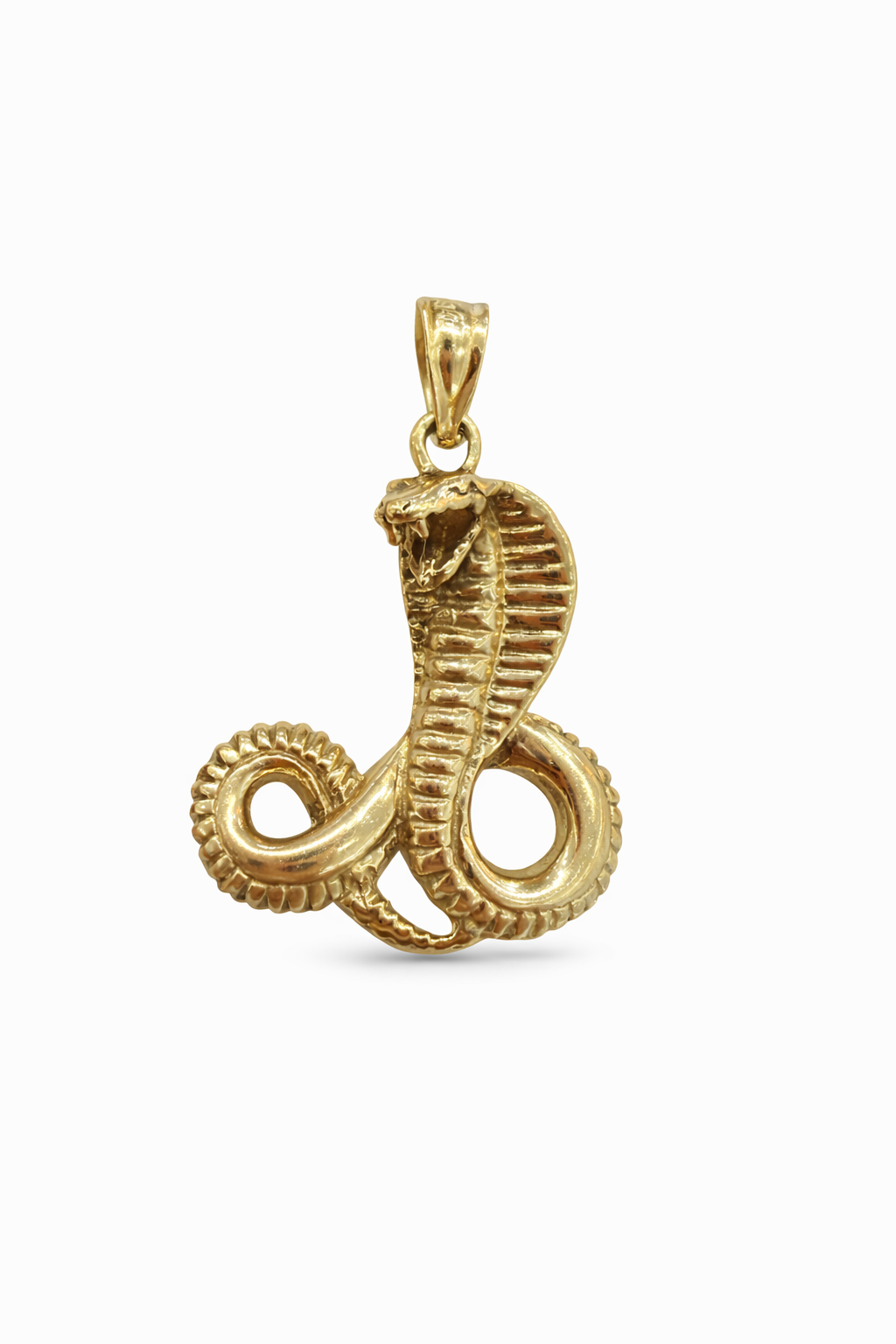 14K YELLOW GOLD SNAKE PENDANT – MEDIUM – JY Jewelry Wholesale