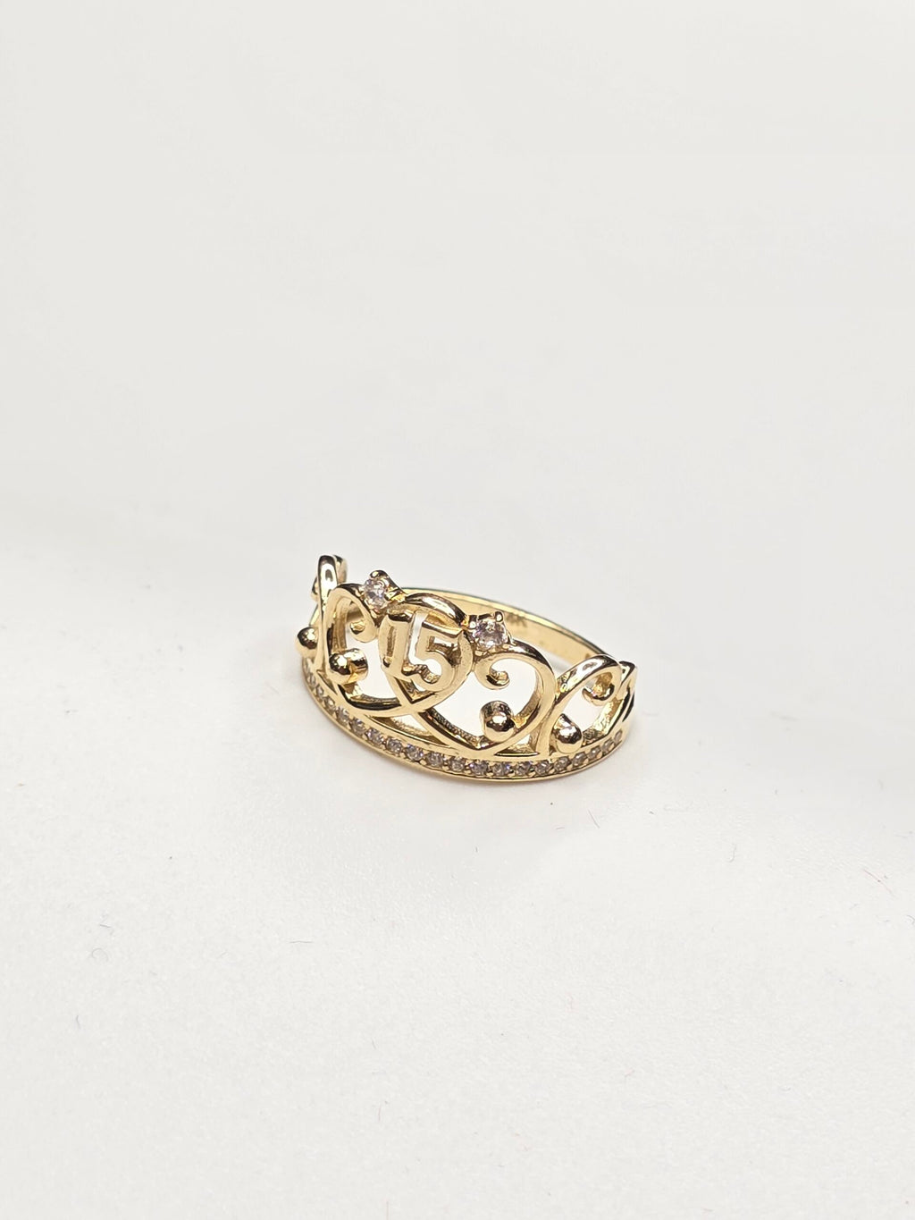 14K FIFTEEN CROWN RING – 7 – JY Jewelry Wholesale