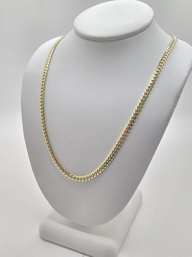 10K SOLID MIAMI CUBAN CHAIN 18" 3MM – JY Jewelry Wholesale