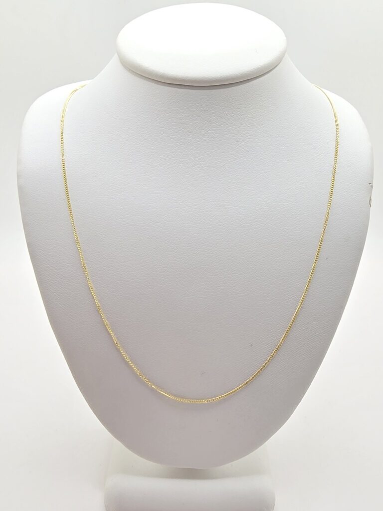 10K BABY MIAMI CUBAN CHAIN – 18" 0.8MM – JY Jewelry Wholesale